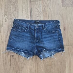 Banana Republic Women's Denim Cut Off Shorts Blue Frayed Hem Size 6